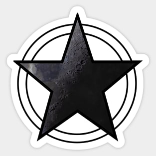 Darkside of the Moon Pentacle Sticker